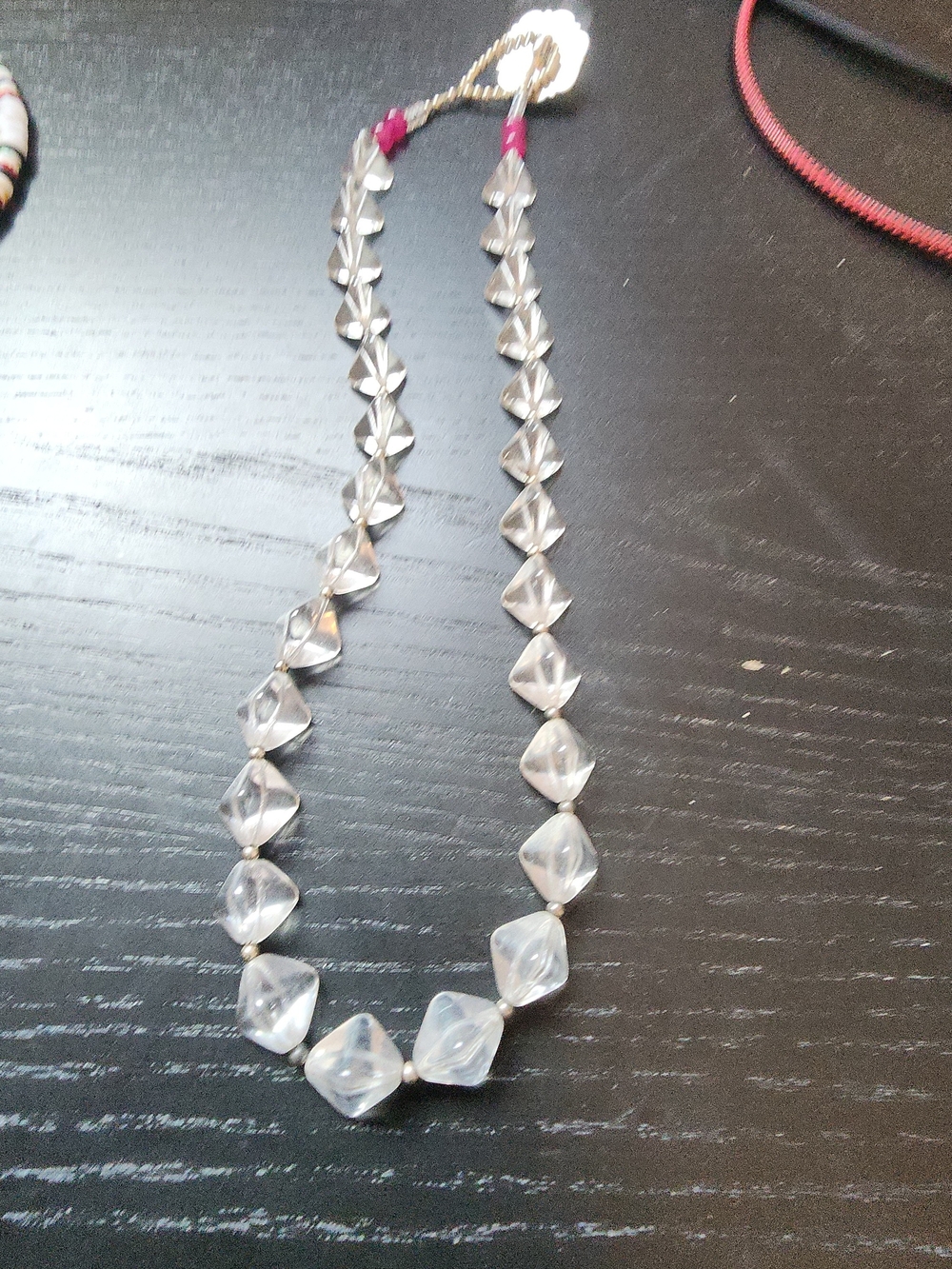Vintage Glass Bead Necklace - Women Jewelry
